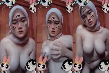 ABG Hijab Toket Diremas Keras Desah Nafsu Liar